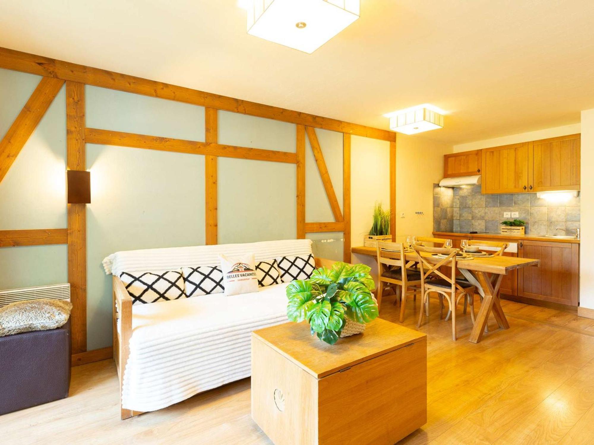 Appartement 10 Pers Avec Piscine, Sauna Et Parking En Centre-Ville De Saint-Lary-Soulan - Fr-1-296-394 Kültér fotó